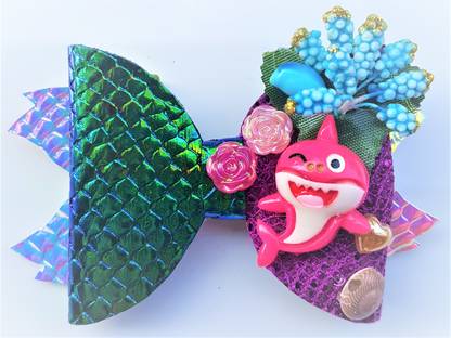 Follow The Needle Baby Shark Hair Bow Hair Clip Price In India Buy Follow The Needle Baby Shark Hair Bow Hair Clip Online At Flipkart Com
