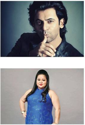 Sunil Grover & Bharti Poster| Poster Combo | Decorative Wall Poster|Poster  Combo | Wall Décor | High Resolution -300 GSM- (18x12) Paper Print -  Decorative posters in India - Buy art, film,
