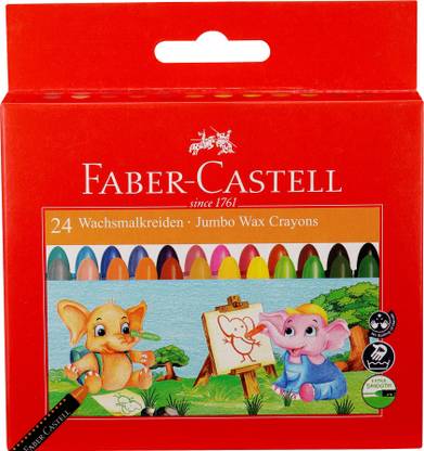 Flipkart Com Faber Castell 24 Jumbo Wax Crayons 90mm