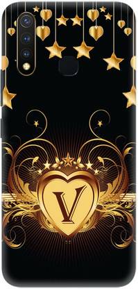 Crafto Rama Back Cover For Vivo Y19 Vivo 1915 V1915 V V Letter V Alphabet V Word Printed Back Cover Crafto Rama Flipkart Com
