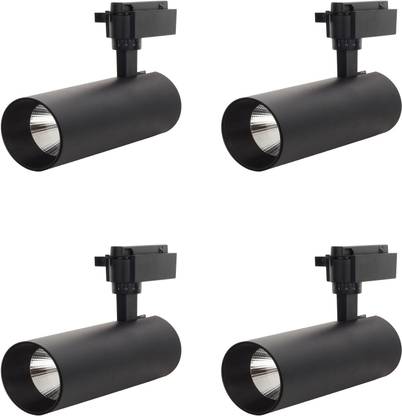 Tryka Indoor 30w Led Black Spotlight Track Light Without Trackway 0 To 330 Adjustable Warm White 3000k Aluminum Spot Pack Of 4 Lights Ceiling Lamp In India - Ceiling Track Lights Black Tryka Indoor 30w Led Black Spotlight Track Light Without Trackway 0 To 330 Adjustable Warm White 3000k Aluminum Spot Pack Of 4 Lights Ceiling Lamp In India - Ceiling Track Lights Black