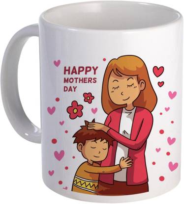 COLOR YARD best happy mother's day design background with happy family on  Ceramic Coffee Mug Price in India - Buy COLOR YARD best happy mother's day  design background with happy family on