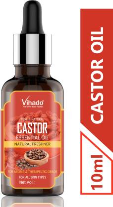 Vihado Pure Castor Oil - Cold Pressed - For Stronger Hair, Skin & Nails -  10 ml (Pack of 1) Hair Oil - Price in India, Buy Vihado Pure Castor Oil -
