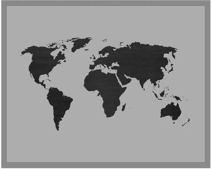 Stencil Of The World Map