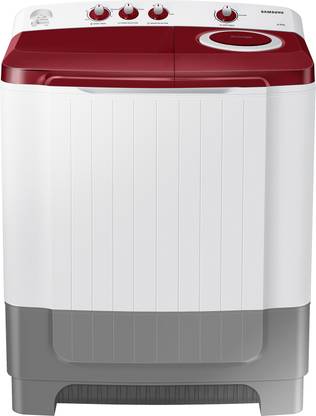 samsung 8 kg semi automatic top load white grey