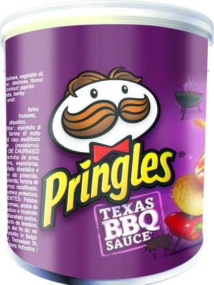Pringles Texas BBQ Small Stacks Potato Crisp Chips, 40g (Pack Of 4 ...