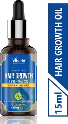 Vihado Best Oils for Hair Growth & Thickness (Men & Women) (15 ml) (Pack of  1) Hair Oil - Price in India, Buy Vihado Best Oils for Hair Growth &  Thickness (Men