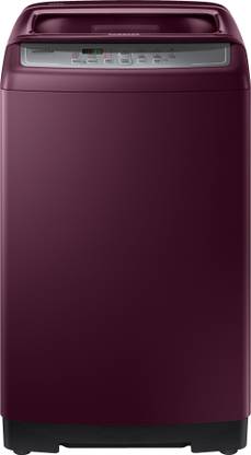 samsung 7 5 kg fully automatic top load maroon