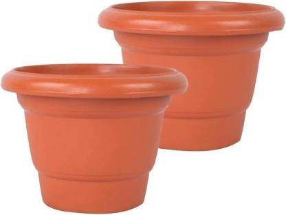 10 X 5 Litre Plant Pots Strong Plastic Black Flower Pot L LT High Quality