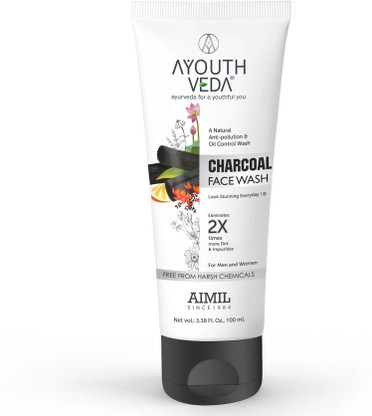 just veda charcoal face wash