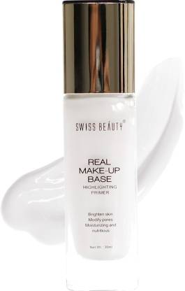 SWISS BEAUTY Real Makeup Base Highlighting Primer, Face Makeup, Shade-03 ,30 ml Primer - ml - Price in Buy SWISS BEAUTY Real Makeup Base Highlighting Primer, Face Shade-03 ,30