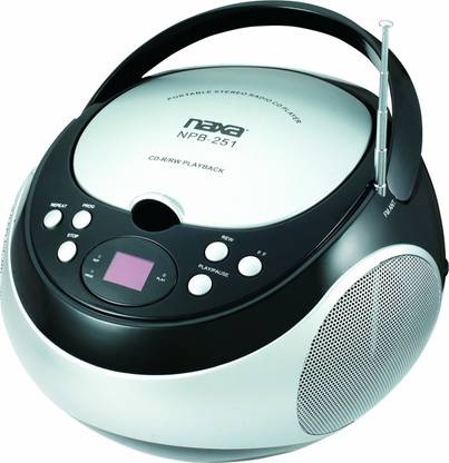 Naxa Electronics Npb 251bk Portable Cd Player With Am Fm Stereo Radio Cat 612 0 5 Inch Cd Player Naxa Electronics Flipkart Com