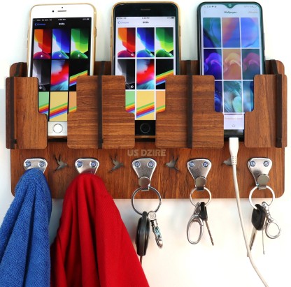Office and Kitchen Multi Organizer for Mobile Phone Charging Cable Clothes Storage Stand for Living Room Remote Control etc 