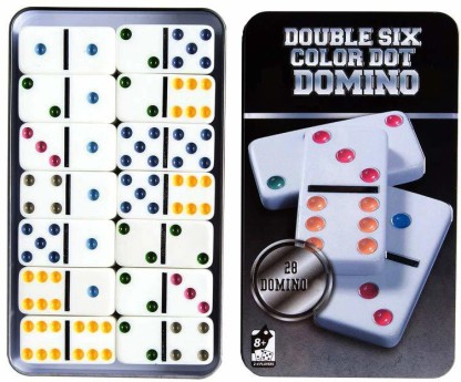 TCG Toys Double 6 Dominoes Game with Tin Case 