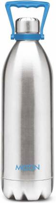 Milton Duo 2200 Thermosteel 24 Hours Hot and Cold Water Bottle with Handle, 202 Litres, Silver