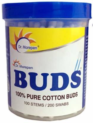 Dr. Morepen BUDS 100% PURE COTTON BUDS(4 PACK OF BUDS )