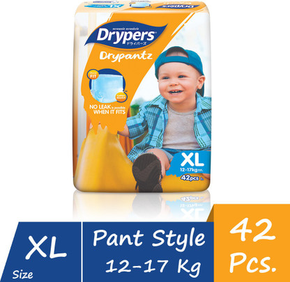 drypers Pant Style Diaper - XL - Buy 42 