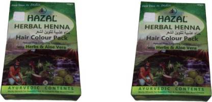 Hazal Herbal Henna Hair Colour Pack of 2 , Black - Price in India, Buy  Hazal Herbal Henna Hair Colour Pack of 2 , Black Online In India, Reviews,  Ratings & Features 