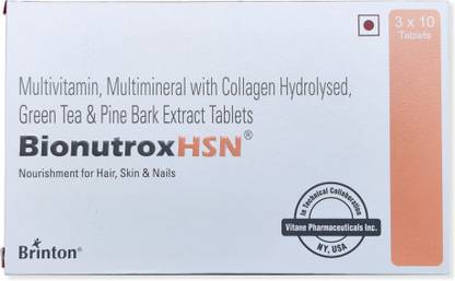 brinton bionutrox hsn hair skin and nail supplement with multivitamin