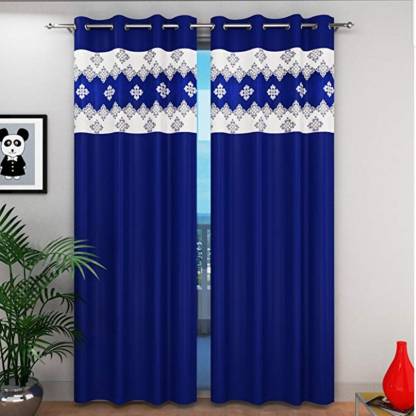 goycors 213 cm (7 ft) Polyester Room Darkening Door Curtain (Pack Of 2)