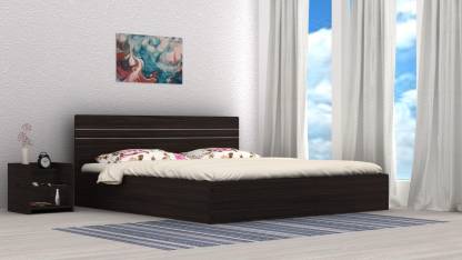 African Walnut Finish Prime Engineered Wood Queen Bed – Okra