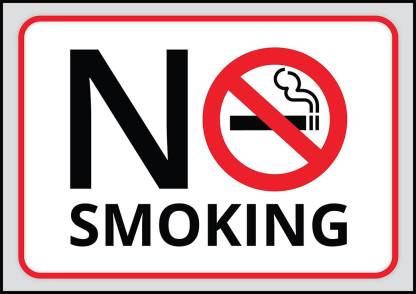 No Smoking Sticker Paper Print - Personalities posters in India - Buy art,  film, design, movie, music, nature and educational paintings/wallpapers at  Flipkart.com