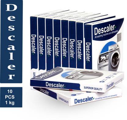 Descal Descaler Powder 100g Pack Of 10 With Fragrance For All Washing Machines Samsung Whirlpool Lg Ifb Bosch Haier Godrej Stain Remover Price In India Buy Descal Descaler Powder