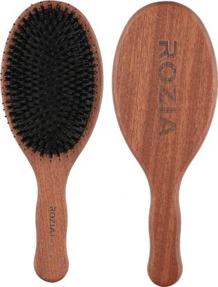 ROZIA Premium Boar Bristle Hair Brush - Hair Brushes for Women & Mens Hair Brush, Detangler Brush, Hairbrush, Detangling Brush for Long, Curly or Any Type of Hair. - Price in India, ROZIA Premium Boar Bristle Hair Brush - Hair Brushes for Women & Mens Hair Brush, Detangler Brush, Hairbrush, Detangling Brush for Long, Curly or Any Type of Hair. - Price in India,