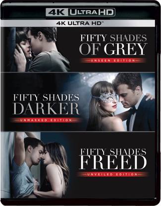 Fifty Shades Trilogy: Fifty Shades of Grey + Fifty Shades Darker + Fifty Shades Freed (4K UHD) (3-Disc) Price in India - Buy Fifty Shades Trilogy: Fifty Shades of Grey + Fifty Fifty Shades Trilogy: Fifty Shades of Grey + Fifty Shades Darker + Fifty Shades Freed (4K UHD) (3-Disc) Price in India - Buy Fifty Shades Trilogy: Fifty Shades of Grey + Fifty