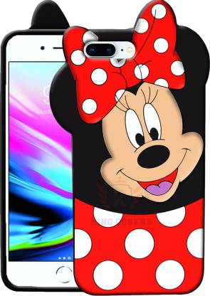 KING COVERS Back Cover for Apple Iphone 8 Plus - Mickey Mouse Soft Case  Cartoon Series Girlish Cute Silicone Shell - KING COVERS : 
