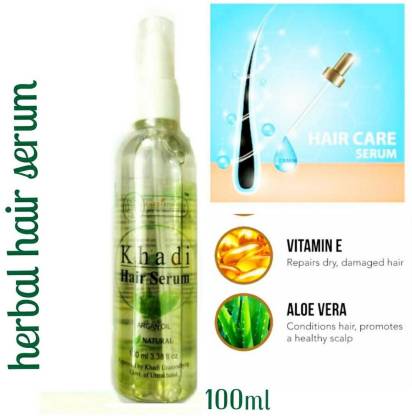 Khadi Rishikesh HERBAL HAIR SERUM,IT GIVES LIFE TO DULL HAIR INSTANTLY  WITHOUT WEGHING THEM DOWN,