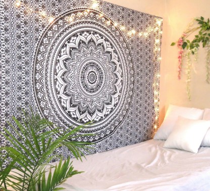 Indian Decor Mandala Tapestry Wall Hanging Hippie Throw Bohemian Ombre Bedspread 