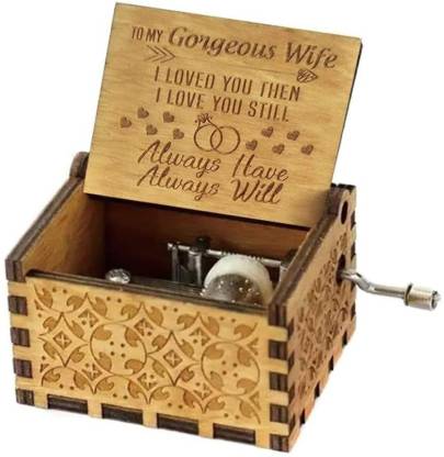 Zesta Handcrafted Wooden Movie Music Box -Greatest Wife