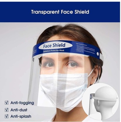 Protective Anti Splash Safety Mask Cap Face Shield Isolation Hat,Adjustable Size Facial Cover Lightweight Hat 