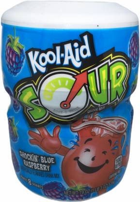 Kool Aid Shocking Blue Raspberry Drink Mix Imported 19 OZ Energy Drink ...