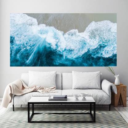 Beautiful Beach Waves Poster And Frameless Large Painting On Canvas Wall Art Picture For Home Decor Bedroom Living Room Paper Print Paintings Posters - Large Wall Posters For Living Room