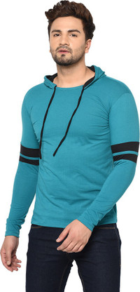 Color Block Men Dark Blue T-Shirt Price 