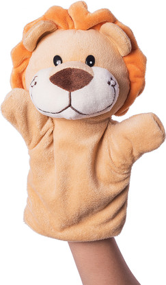 Dimpy Stuff Lion Character hand Puppet 