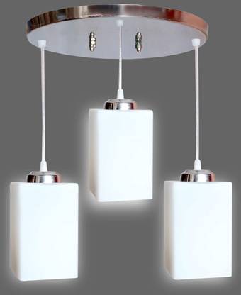 Genree Square Design Glass Cer Hanging Light Pendant For Ceiling To Decor Pendants Lamp In India Ceiling To Decor Pendants Lamp, Long Pendant Ceiling Lights