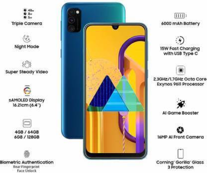 Samsung Galaxy M30S (Blue, 128 GB)