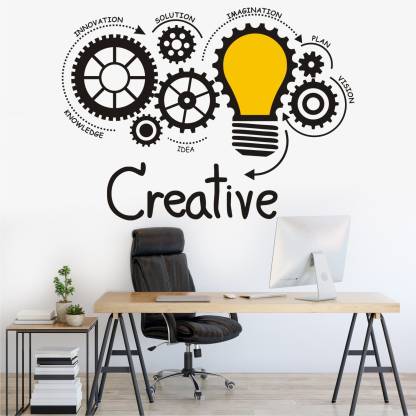 WALL STICKS Creative - Innovation - Idea - Motivational - Inspirational -  Office - Work Place - Wall Sticker - WS076 Price in India - Buy WALL STICKS  Creative - Innovation -