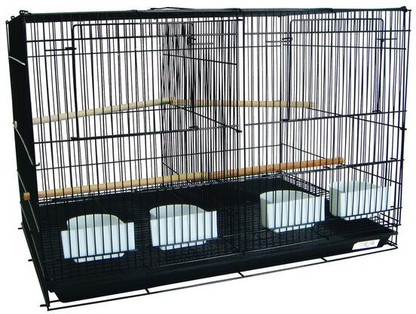 bird cage with partition