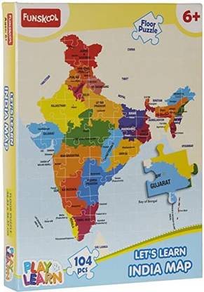Funskool India Map Puzzles Learning Game