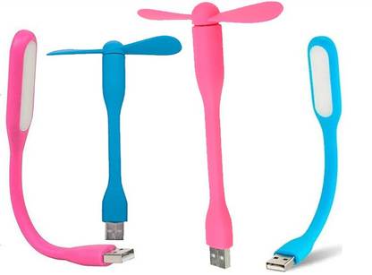 multybyte combo of usb fan led light
