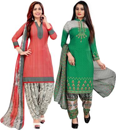 salwar suit material flipkart