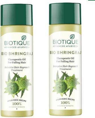 Biotique Bio Bhringraj Therapeutic Hair Oil, Pack of 2