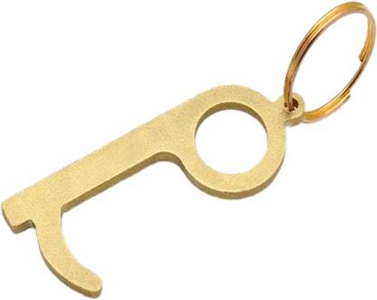 Embros Brass No Touch Door Opener Antimicrobial Hand Tool Self Cleaning Corona Key Tool Touchless Safe Touch Tool Edc Door Opener Key Chain Price In India Buy Embros Brass No Touch