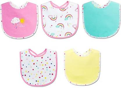 Mother S Choice 5 Pack Bibs With Plastic Back Buy Baby Care Products In India Flipkart Com