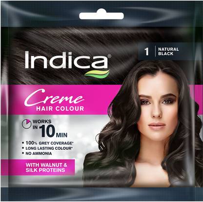 Indica Creme 10 Minutes Hair Color, Long Lasting Colour (40 ml) , Natural Black - Price in India, Buy Indica Creme 10 Minutes Hair Color, Long Lasting Colour (40 ml) , Natural Indica Creme 10 Minutes Hair Color, Long Lasting Colour (40 ml) , Natural Black - Price in India, Buy Indica Creme 10 Minutes Hair Color, Long Lasting Colour (40 ml) , Natural