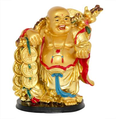 9tees Mart / Vastu / Feng Shui / Laughing Buddha with Coin Chain For ...